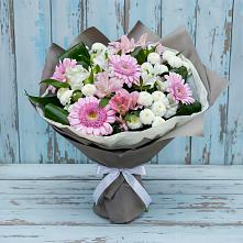Букет цветов из:  Герберы, Альстромерии и Хризантемы в Ставрополе