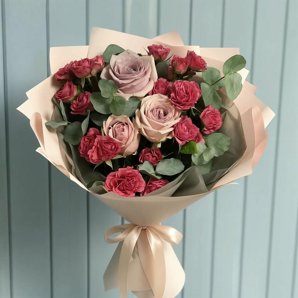 Букет цветов из: Гвоздики и Розы в Ставрополе