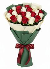 Букет Микс из красных и белых роз #REPLACE_PRED# Ставрополе
