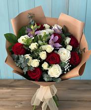 Букет цветов из:  Розы и Альстромерии в Ставрополе