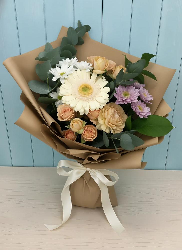 Букет цветов из: Герберы и Хризантемы в Ставрополе