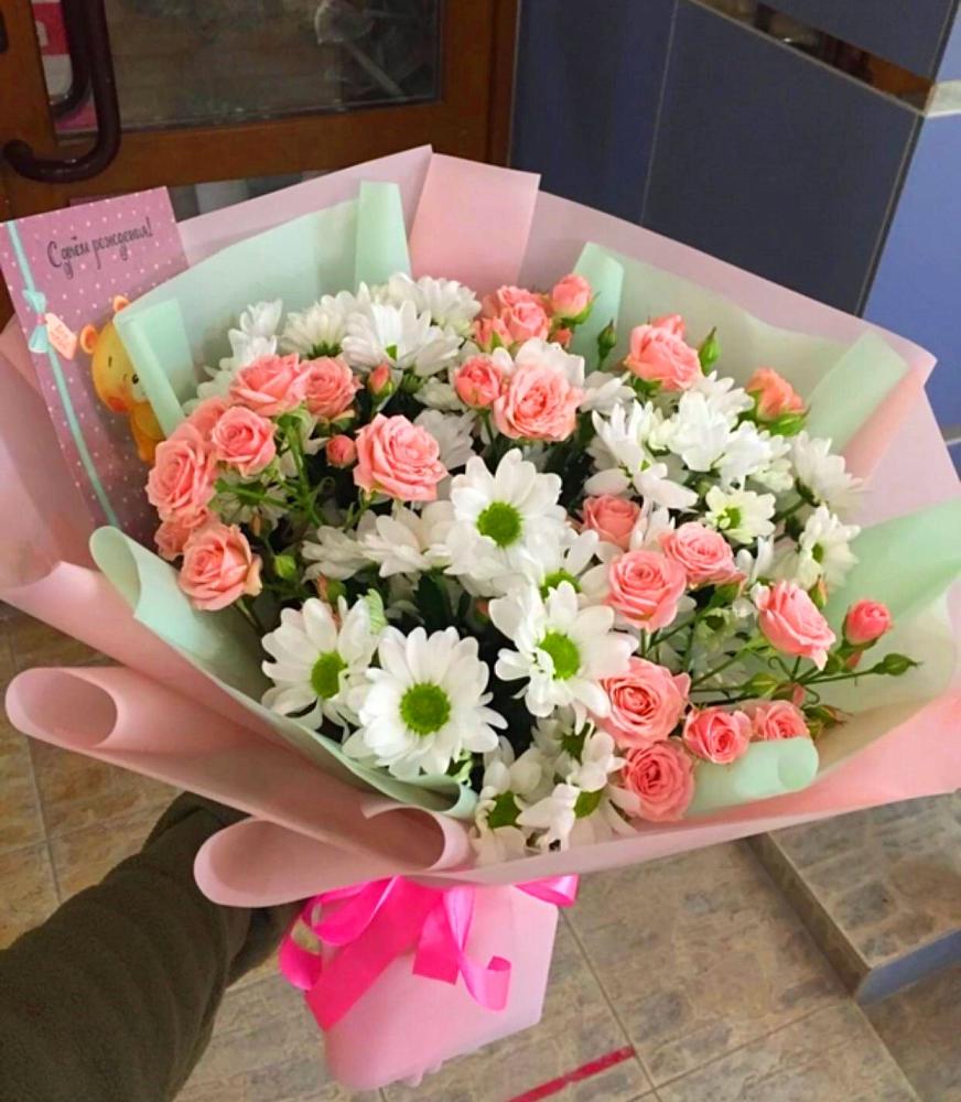 Букет цветов из: Розы и Хризантемы в Ставрополе