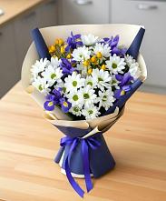 Букет цветов из:  Розы, Ирисы и Хризантемы в Ставрополе