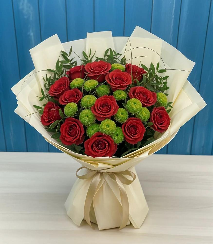 Букет цветов из: Розы и Хризантемы в Ставрополе