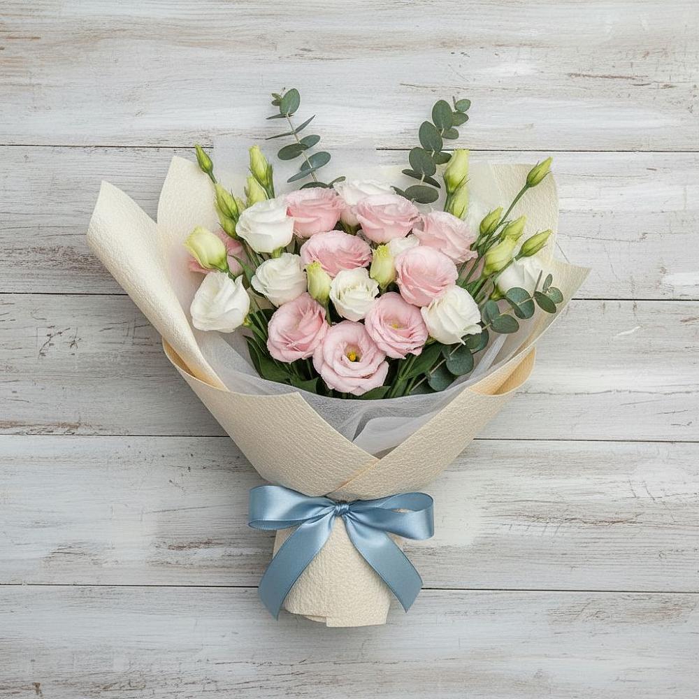 Букет цветов из: Лизиантусы в Ставрополе